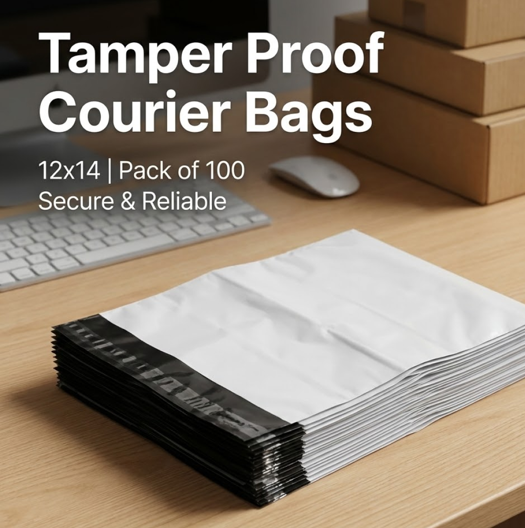 Tamper Proof Courier Bags 12x14 Inches – Secure Shipping | FERVENT