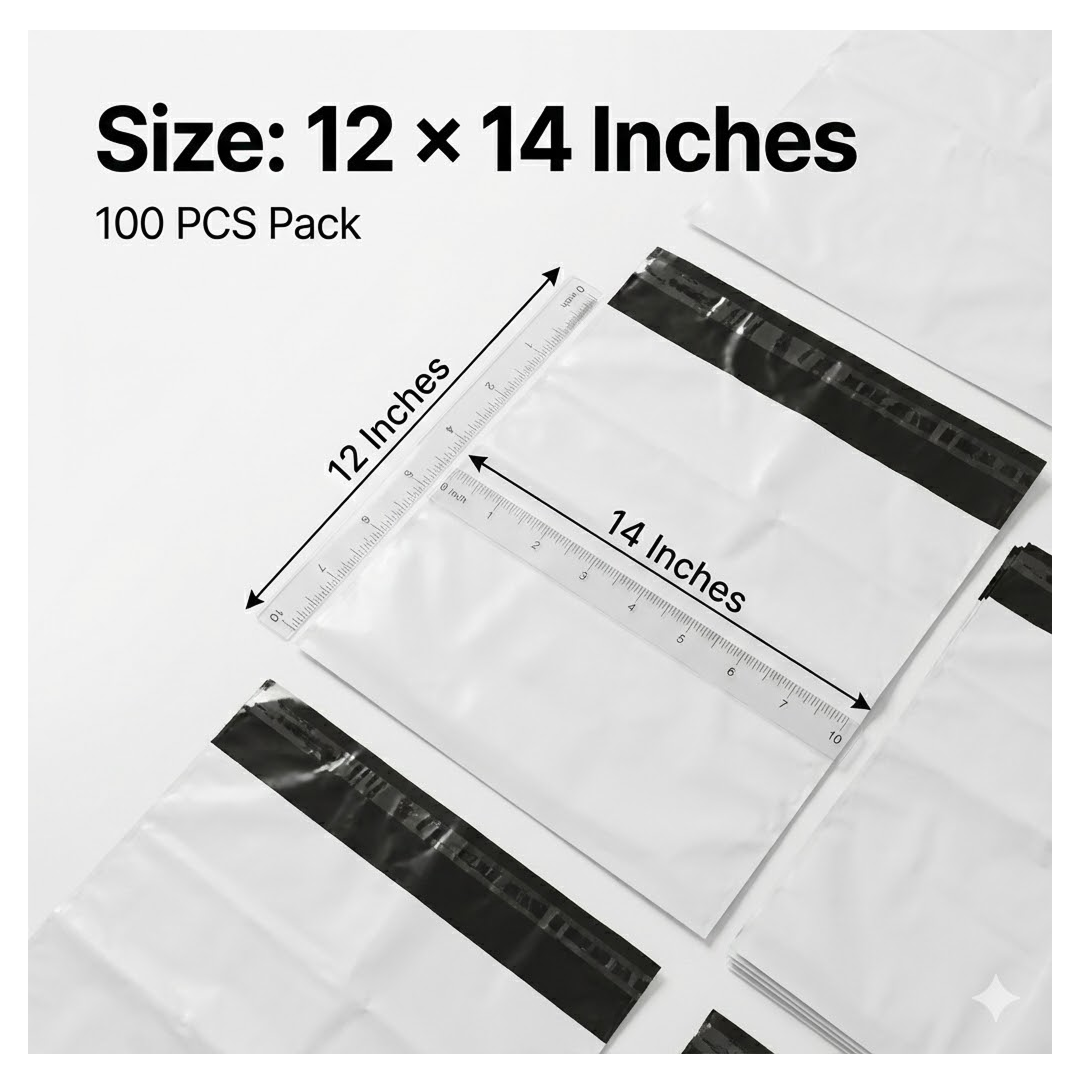 Tamper Proof Courier Bags 12x14 Inches – Secure Shipping | FERVENT