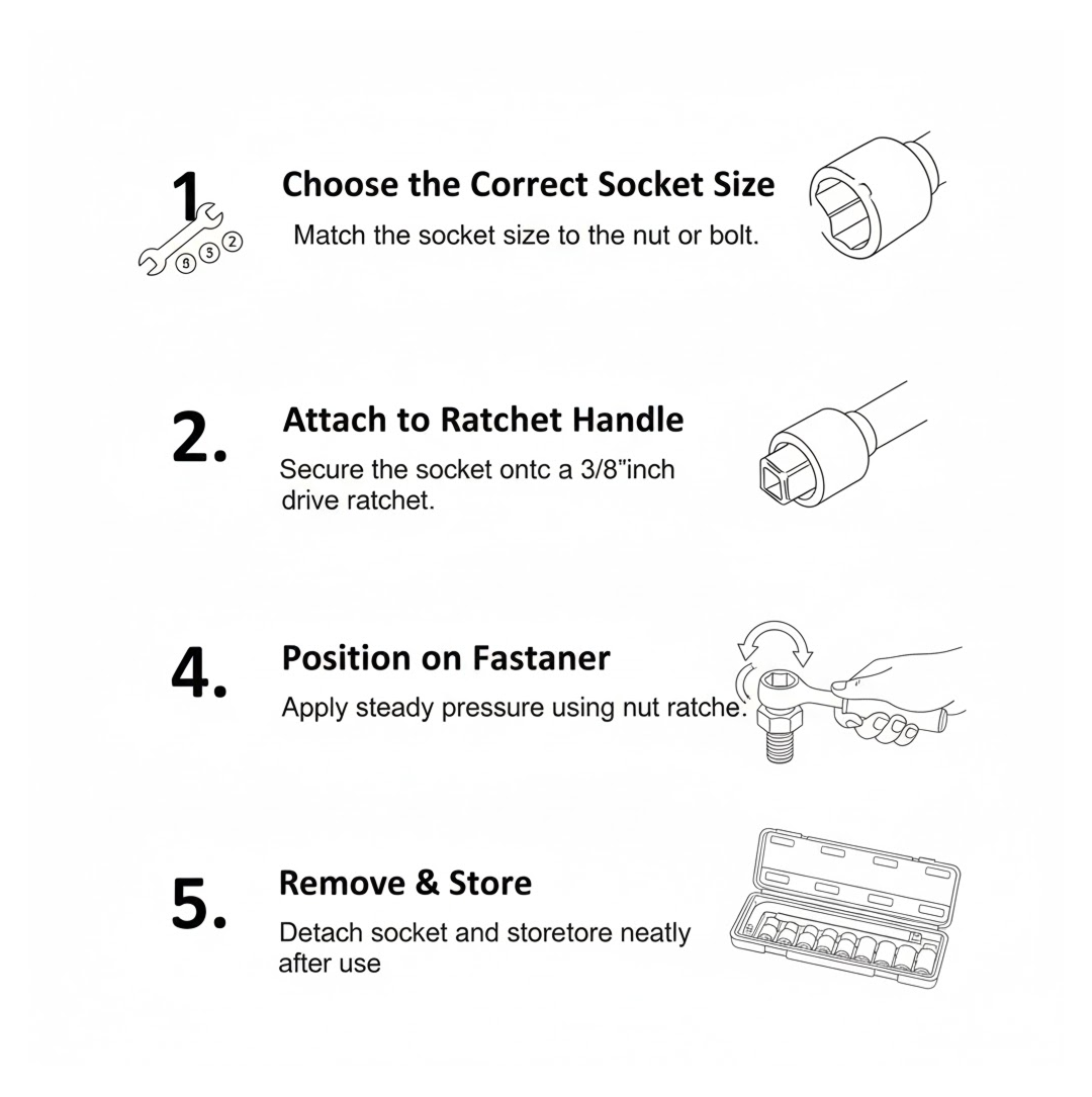 Socket Wrench Set 10-Pc 3/8-inch Drive 6-Point | BoltForce