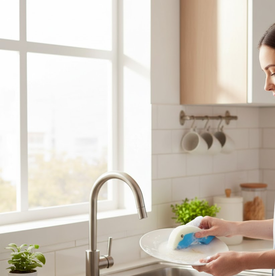 Reusable Kitchen Sponge – Eco-Friendly Multi-Surface Cleaning | SparkleTidy