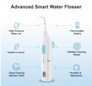 Water Flosser – Portable Smart Device for Gum Health | Velvet Wipe