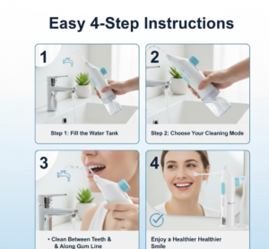 Water Flosser – Portable Smart Device for Gum Health | Velvet Wipe