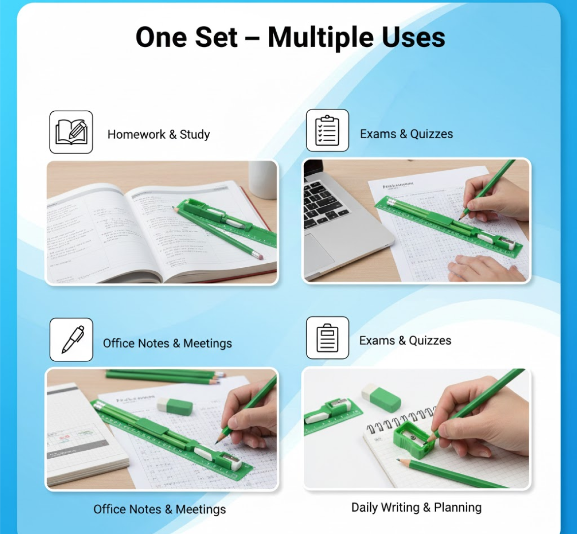 School Supply Set – 5-Piece Essential Stationery Kit |