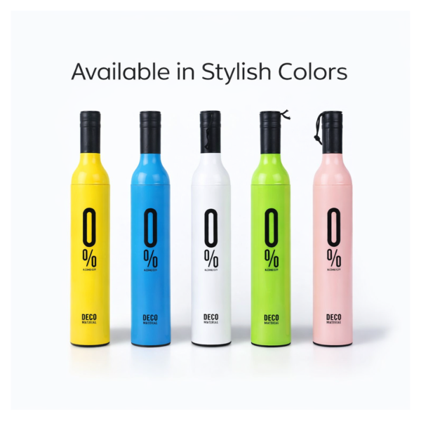 Wine Bottle Umbrella – Compact Windproof Travel | DrizzlePro