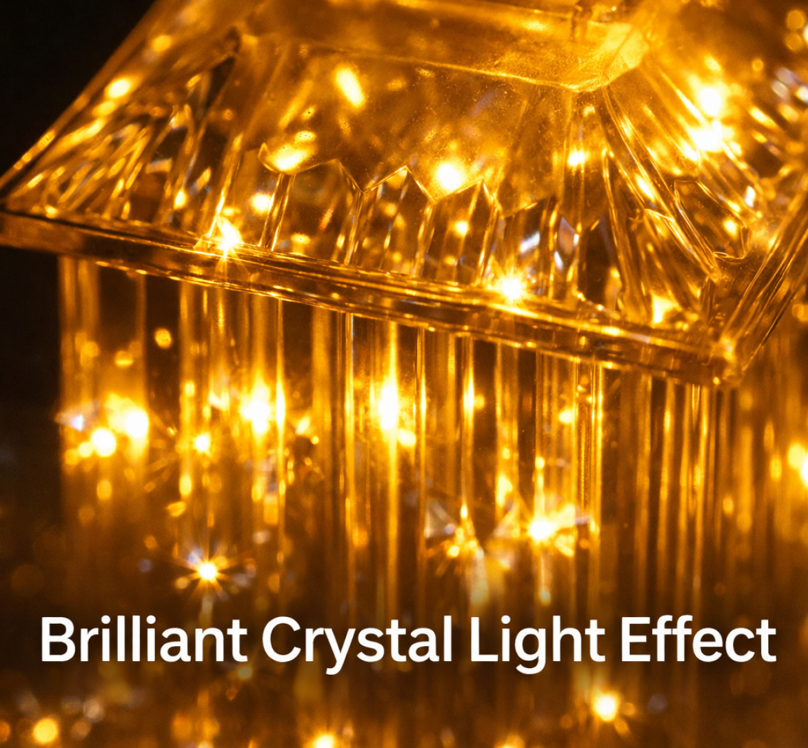 2092621837 LED Crystal Lamp – Festive Flickering Candle Decor | Tidy Table