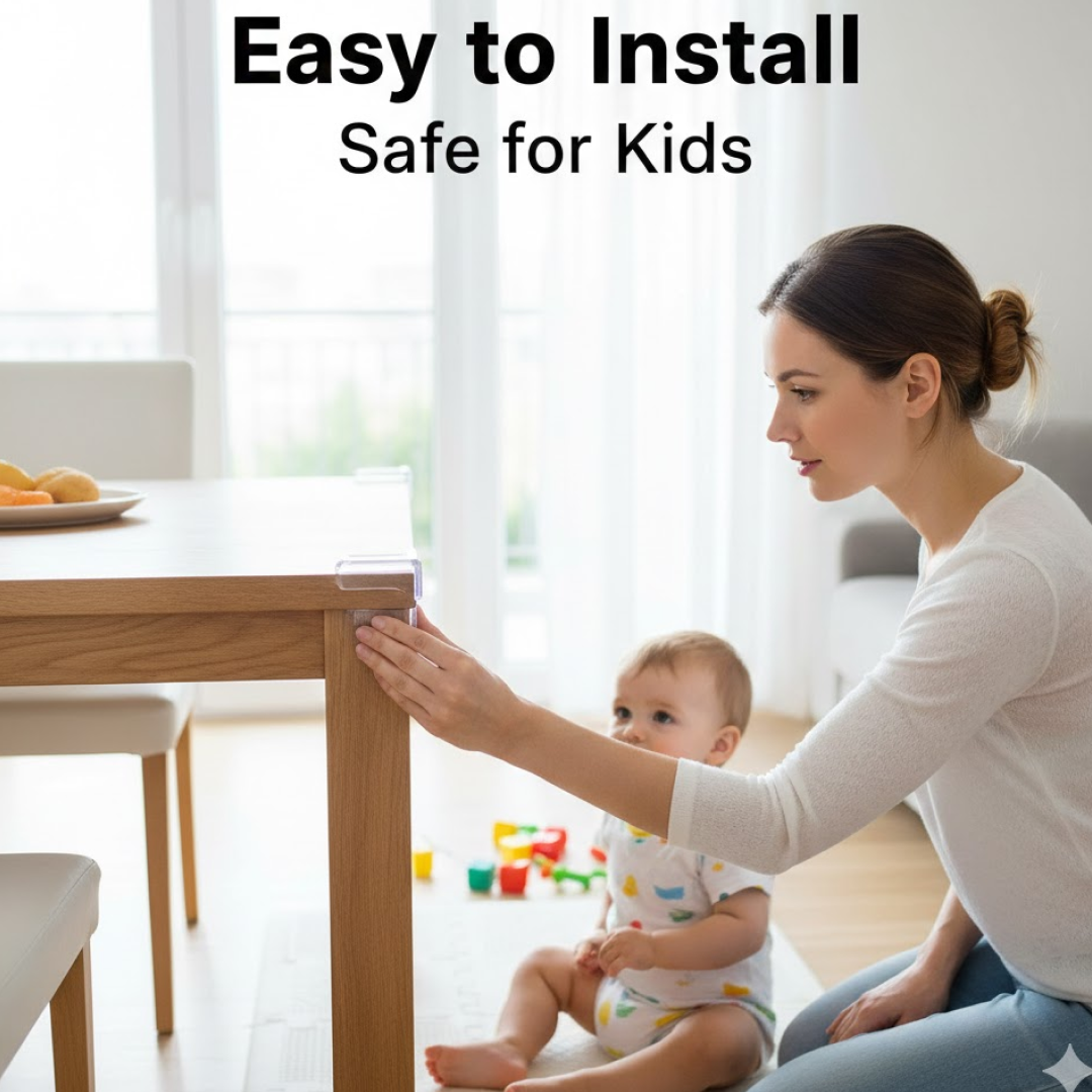 Baby Corner Protectors – Soft Silicon Guards (200 Pc) | Mini Bubbles