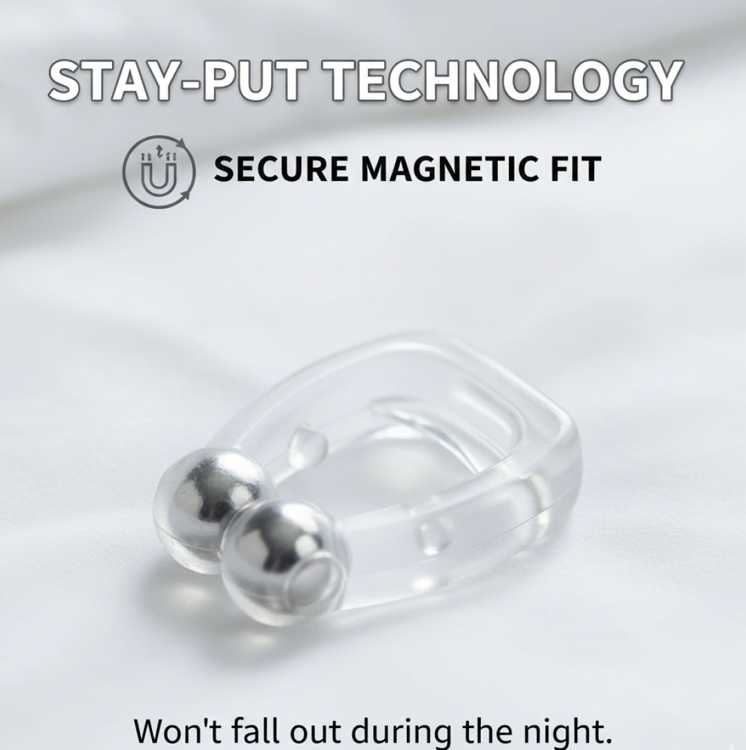 Anti-Snore Nose Clip – Silicone for Comfortable Sleep | AuriGlam