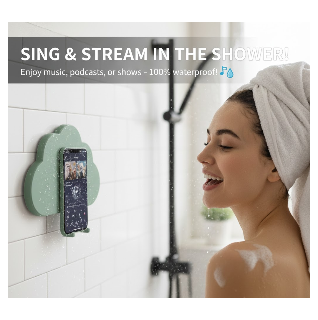 Waterproof Mobile Stand – 360° Rotation & Shower Mount | PHOBIA