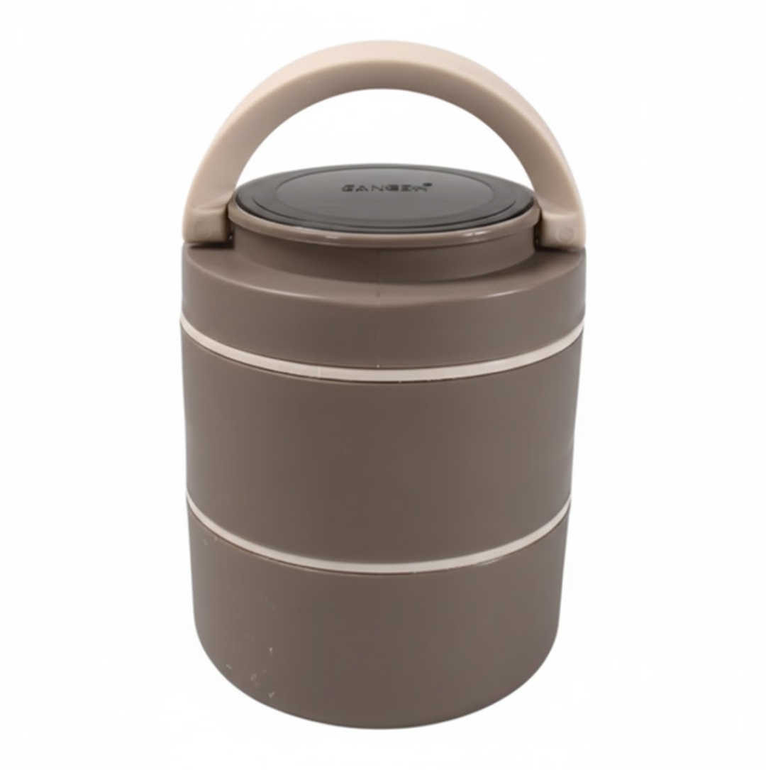 Stainless Steel Lunch Box – 2-Layer Leak-Proof for Office & School | Ganesh