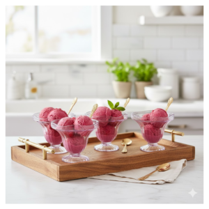 2092622039 Plastic Ice Cream Bowls – Tulip Design, Set of 6 | Serve Stellar