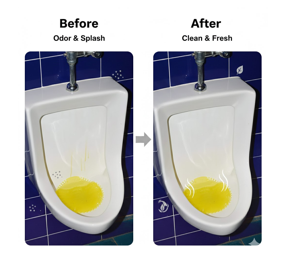 Urinal Screen Deodorizer Mat – Long-Lasting Odor Control & Anti-Splash