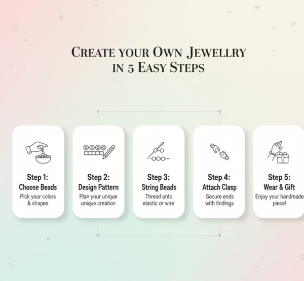 DIY Jewellery Making Kit – Complete Set with Colorful Beads & Accessories