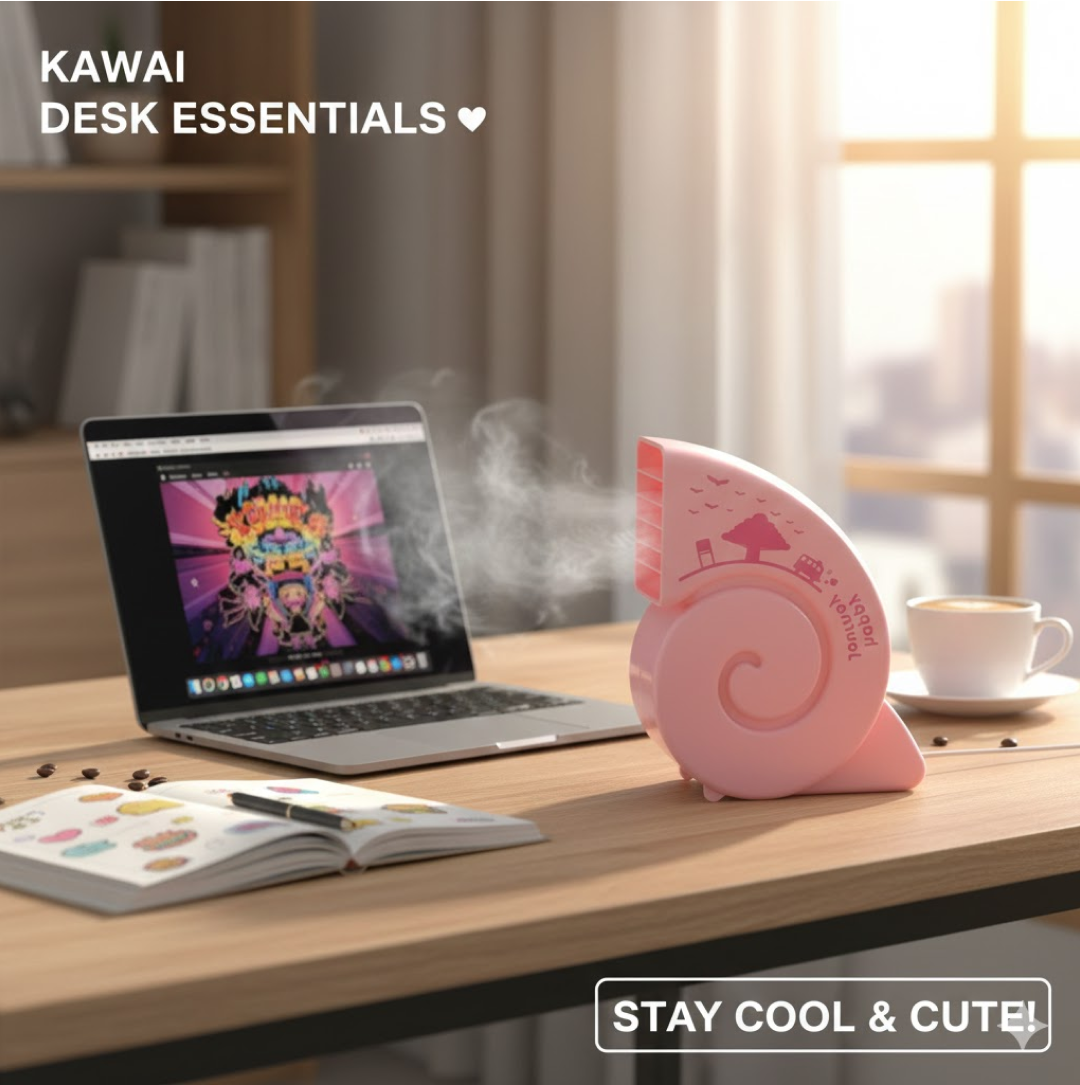 USB Mini Fan – Portable, Quiet & Bright for Any Desk | VoltDesk