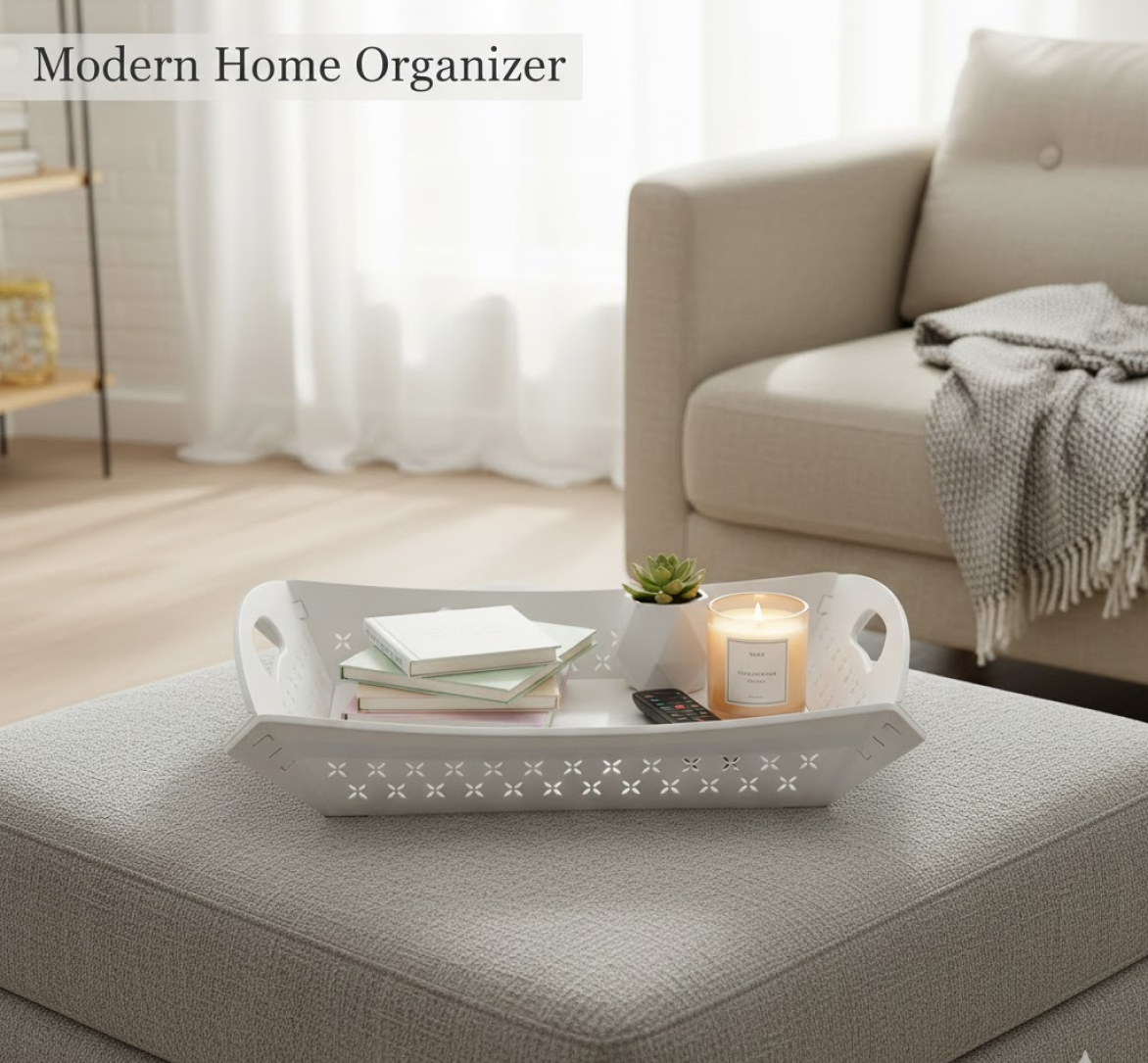Foldable Serving Tray – Portable Plastic Design | CookAura