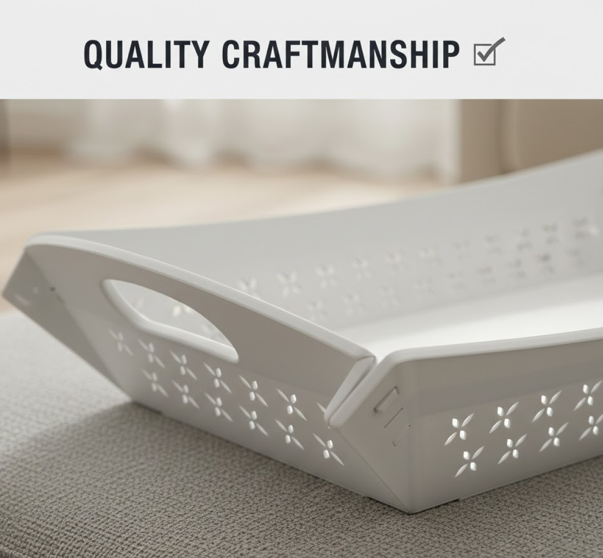 Foldable Serving Tray – Portable Plastic Design | CookAura