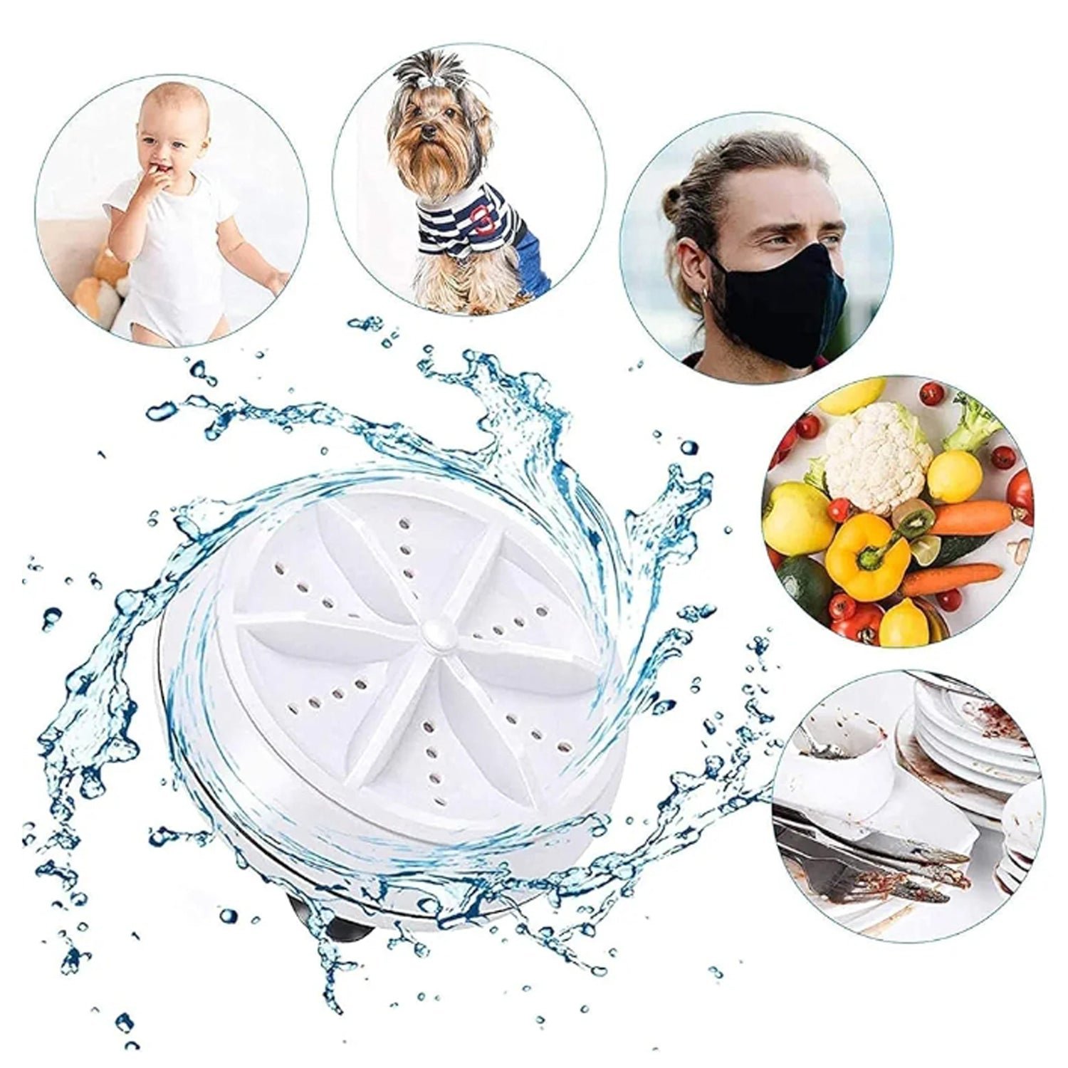 USB Mini Washing Machine – Portable & Compact for Travel