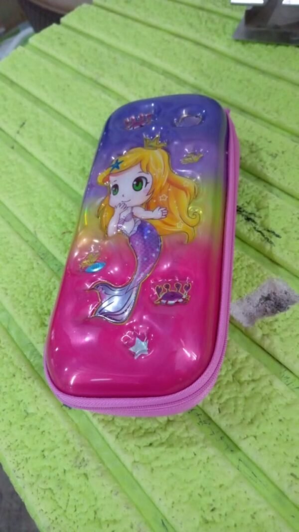 Cute Cartoon Pencil Case – Durable Hard Shell with Zipper
