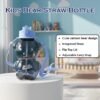 Kids Water Bottle – Cartoon Bear Shape with Straw & Strap
