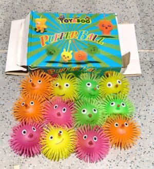 LED Spiky Puffer Ball – Soft Light-Up Stress Relief Toy
