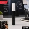 Black Chalk Marker Pen – Liquid Erasable for Chalkboard & Glass