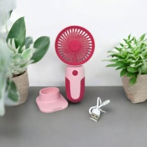 Mini Handheld Rechargeable USB Fan – Portable & Detachable Stand