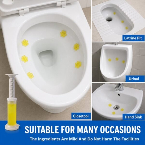 Flower-Shaped Toilet Gel Cleaner with Box – Effective stain removal