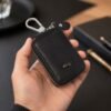 Car Key Case – Durable PU Leather with Zipper & Clip