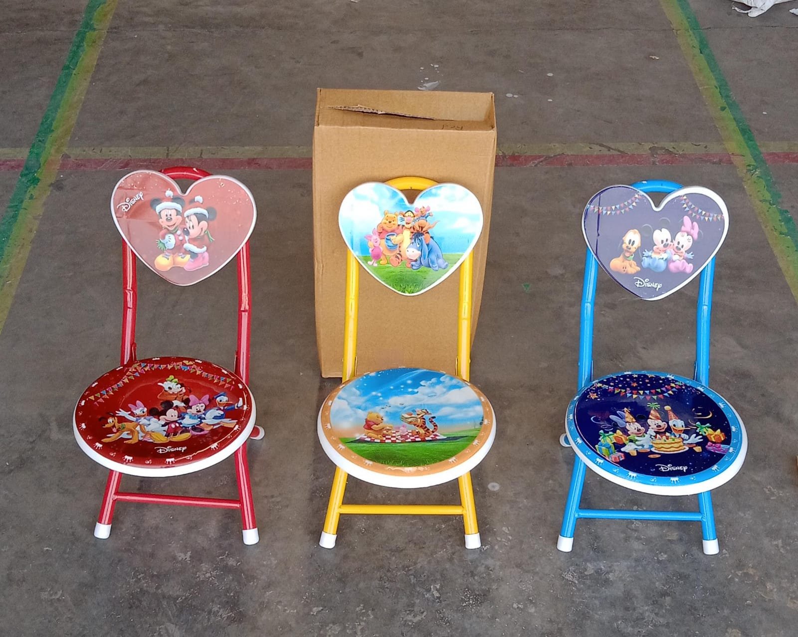 Kids Folding Chair – Heart Shape Cartoon Design | Little Fashionistas