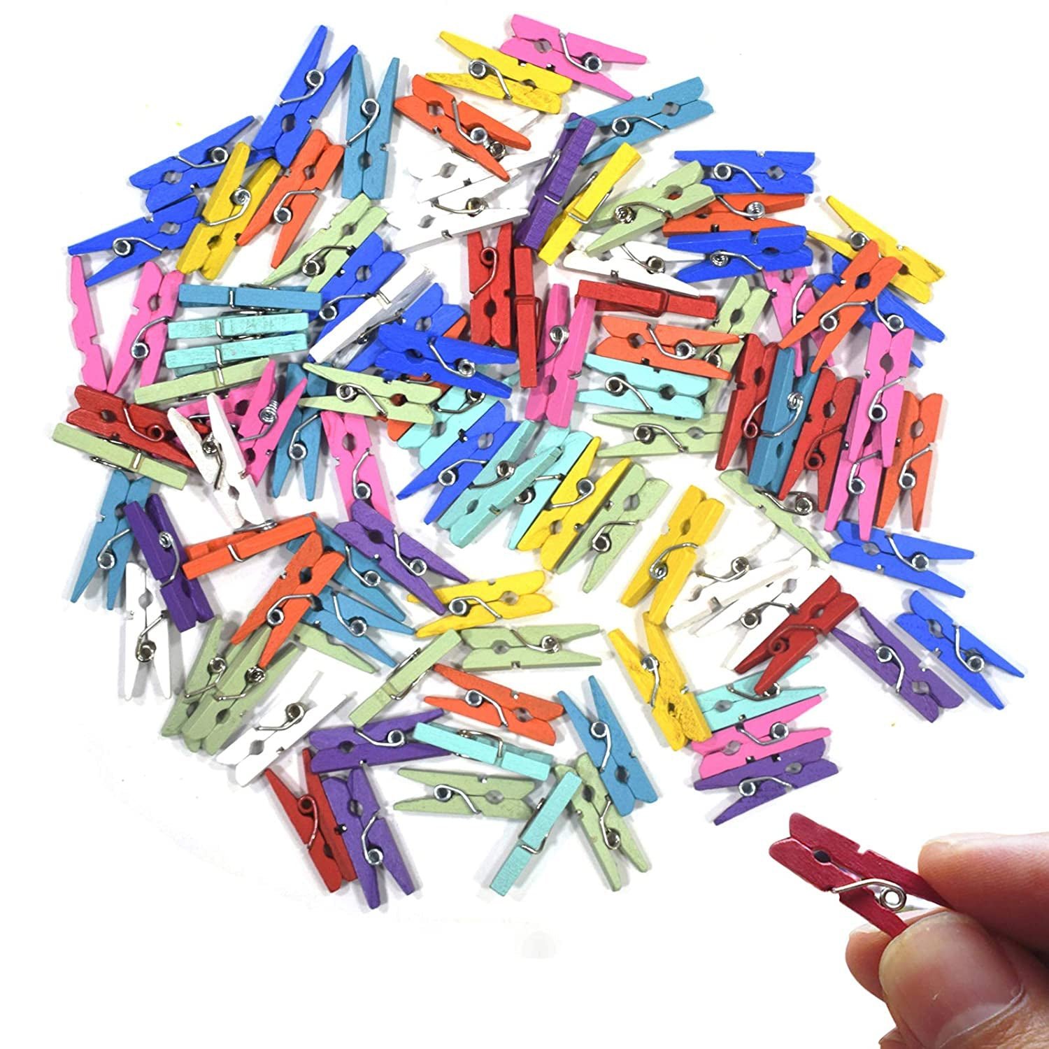 Wooden Cloth Pegs – Small Multipurpose Clips (50 Pcs) | Indo Glow
