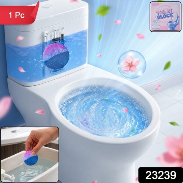 Toilet Bowl Cleaning Block – White Peach Fragrance Automatic Cleaner