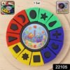 Shape & Color Matching Puzzle Toy with Clock – Early Learning Fun