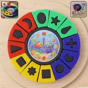 Shape & Color Matching Puzzle Toy with Clock – Early Learning Fun