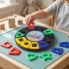 Shape & Color Matching Puzzle Toy with Clock – Early Learning Fun