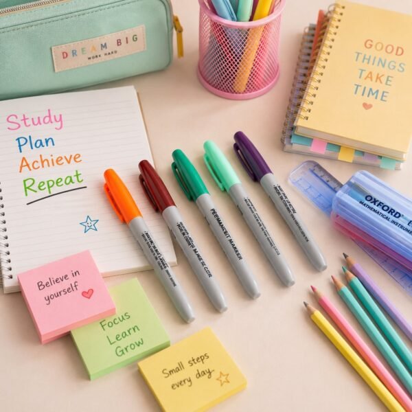 Permanent Marker – Waterproof, Quick-Dry Multicolor Writing Pen