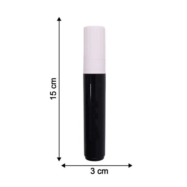 Black Chalk Marker Pen – Liquid Erasable for Chalkboard & Glass