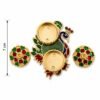 Peacock Kumkum Dani Kankavati – Elegant Pooja & Ritual Holder