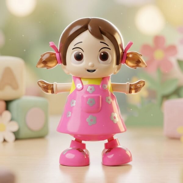 Dancing Girl Musical Light Toy – Kids' Entertaining Rotation and Music
