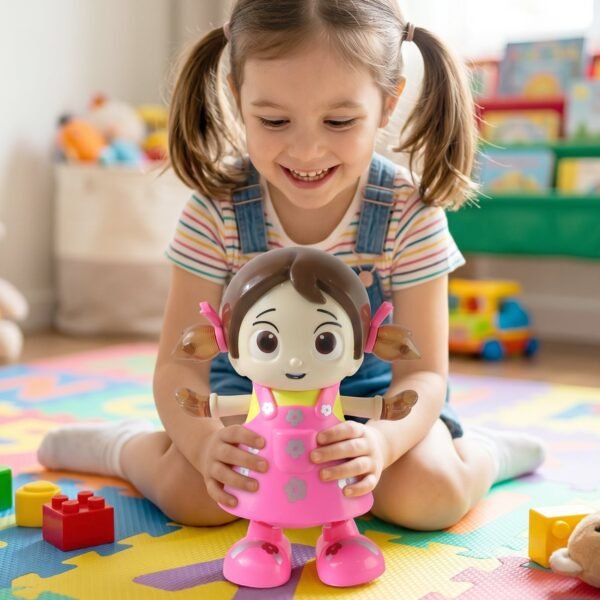Dancing Girl Musical Light Toy – Kids' Entertaining Rotation and Music