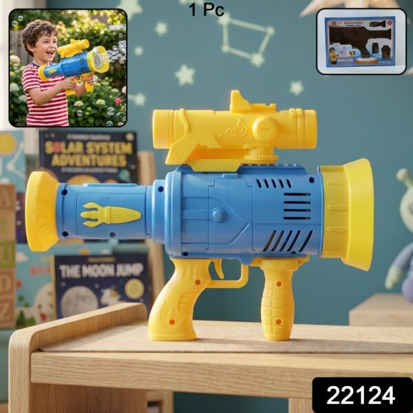 Automatic Bubble Gun – Rechargeable with Colorful Lights for Kids