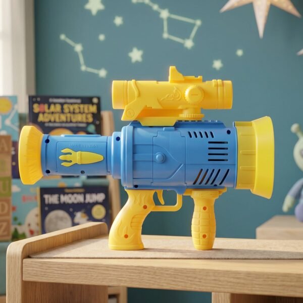 Automatic Bubble Gun – Rechargeable with Colorful Lights for Kids