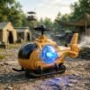 Military Spray Helicopter Toy – Lights, Music & Mist for Kids