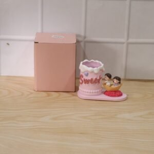 Pen Holder Stand – Decorative Resin Desk Organizer for Home & Office