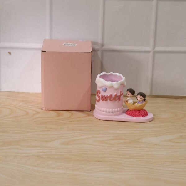 Pen Holder Stand – Decorative Resin Desk Organizer for Home & Office