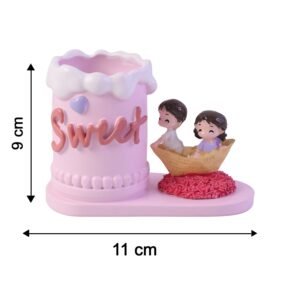 Pen Holder Stand – Decorative Resin Desk Organizer for Home & Office