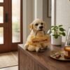 Dog Welcome Figurine – Charmingly Hand-Painted Home Decor