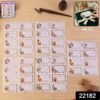 Gift Tag Stickers – Elegant Floral Gold Foil Labels for Gifting