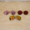 Fashion Sunglasses – Trendy Metal Frame with Mirrored Lenses