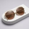 Fashion Sunglasses – Trendy Metal Frame with Mirrored Lenses