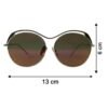 Fashion Sunglasses – Trendy Metal Frame with Mirrored Lenses