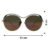 Fashion Sunglasses – Trendy Metal Frame with Mirrored Lenses